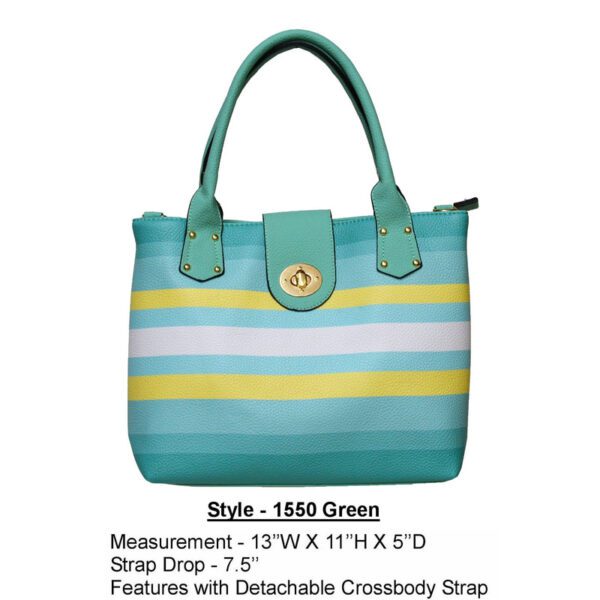 Style 1550 green handbag