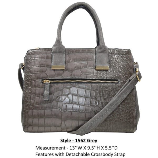 Style 1562 grey handbag