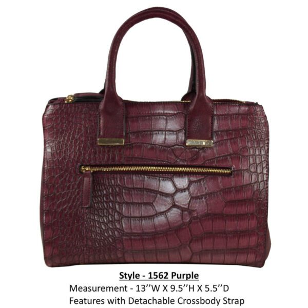 Style 1562 purple handbag