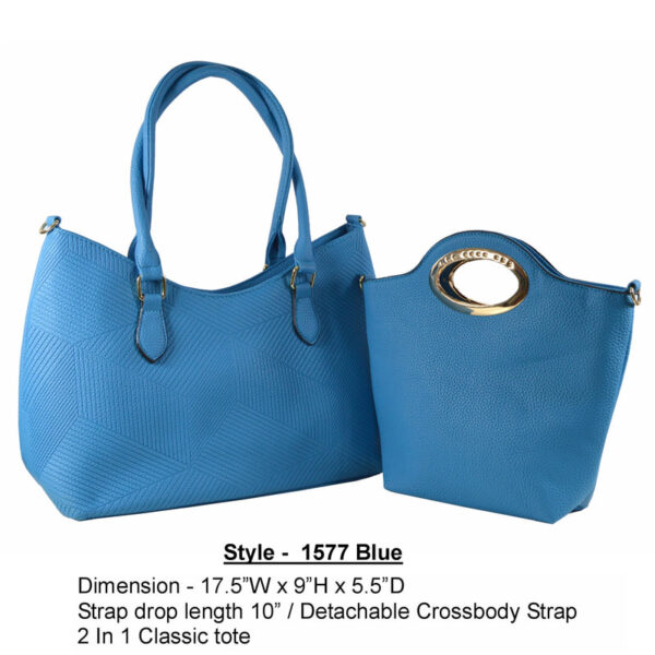 Style 1577 blue handbag