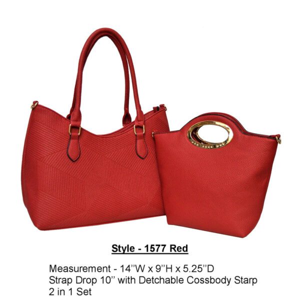 Style 1577 red handbag