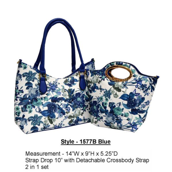 Style 1577b blue handbag