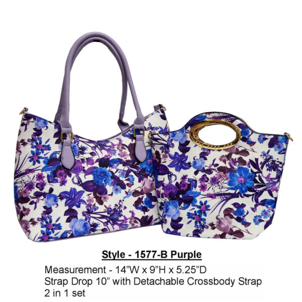 Style 1577b purple handbag