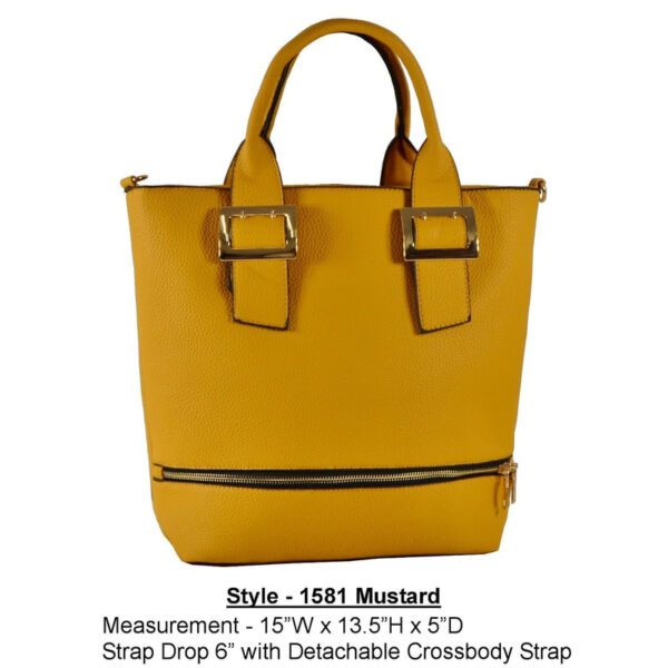 Style 1581 mustard handbag