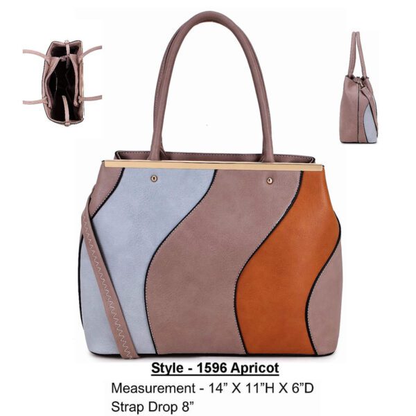 Style 1596 apricot handbag