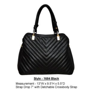 Style 1684 black handbag