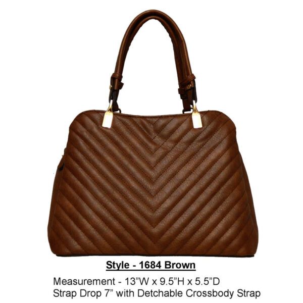 Style 1684 brown handbag