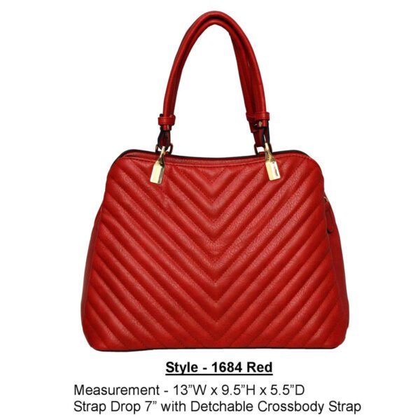 Style 1684 red handbag