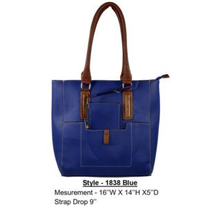 Style 1838 blue handbag