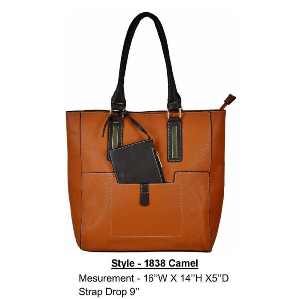 Style 1838 caramel handbag