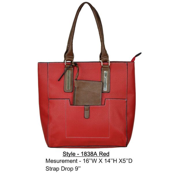 Style 1838a red handbag