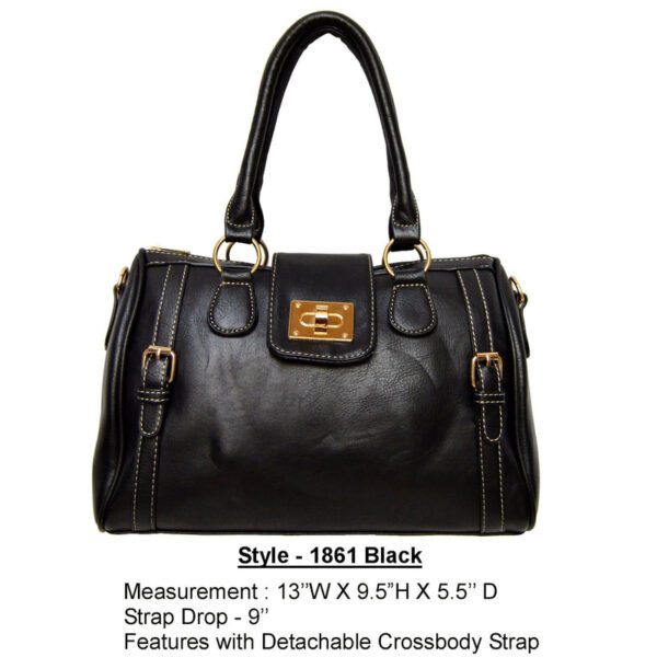 Style 1861 black handbag