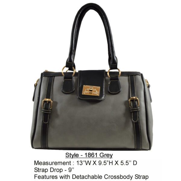 Style 1861 grey handbag