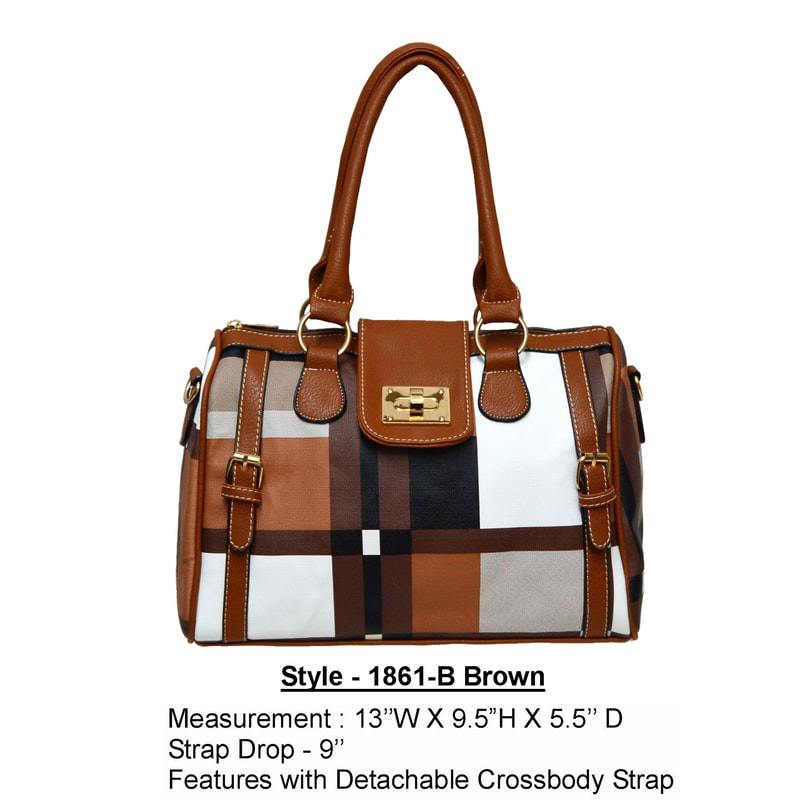 Style 1861b brown handbag