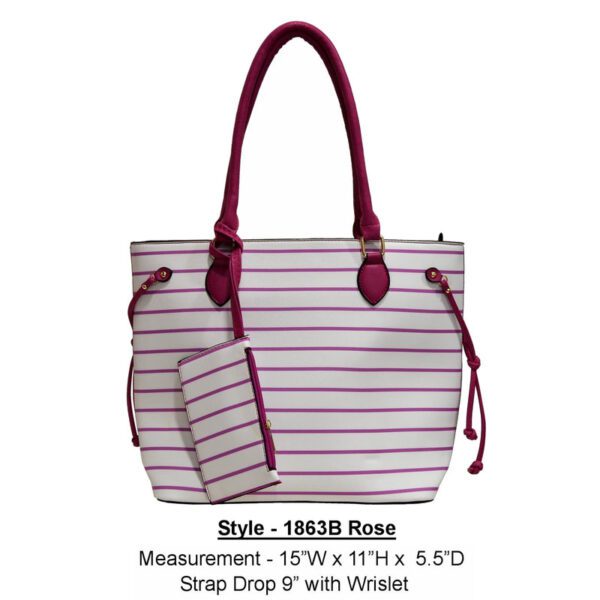 Style 1863b rose handbag