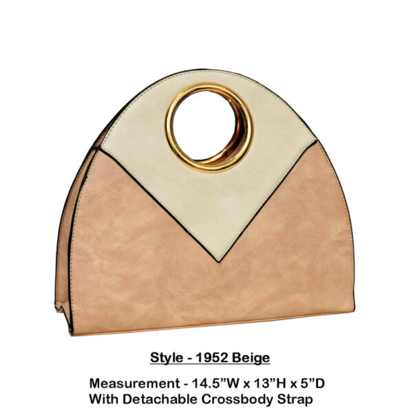 Style 1952 beige handbag