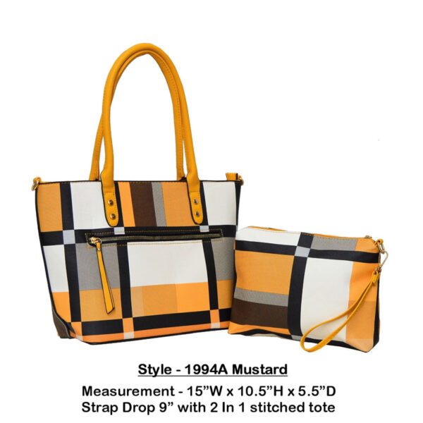 Style 1994a mustard handbag