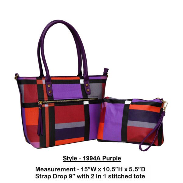 Style 1994a purple handbag