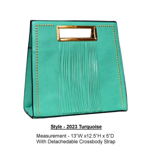 Style 2023 turquoise handbag