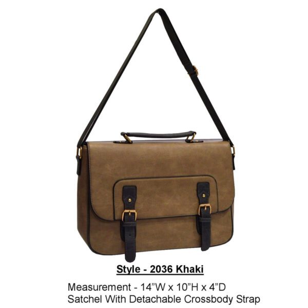 Style 2036 khaki bag