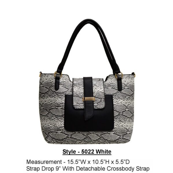 Style 5022 white handbag