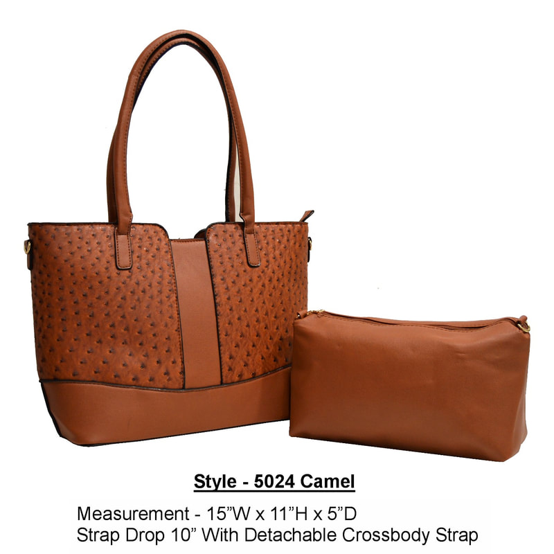 Style 5024 camel handbag