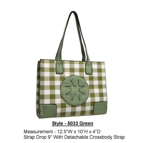 Style 5033 green handbag