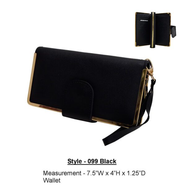 Style 099 black wallet