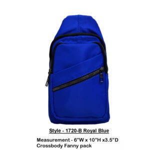 Style 1720b royal blue bag