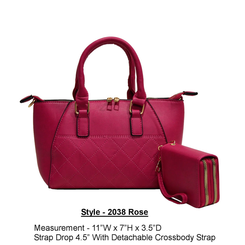 Style 2038 rose handbag