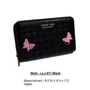 Style LLJ 671 black wallet