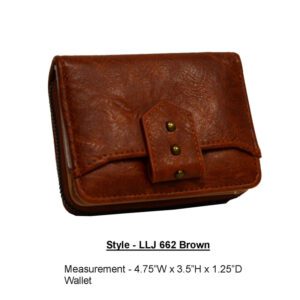 Style LLJ 620 brown wallet