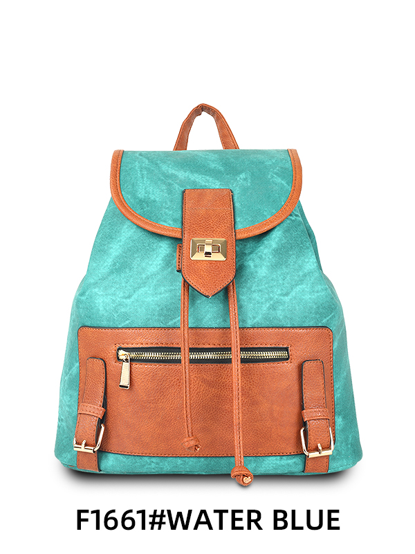 F1661 water blue backpack