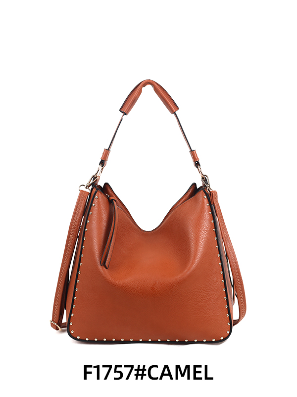 F1757 camel shoulder bag