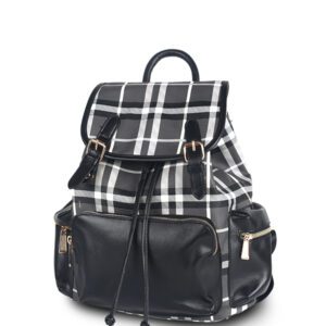 F1599 black and white backpack